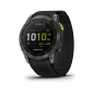 Preview: GARMIN Enduro2 Sapphire Solar, Carbon Gray DLC Titanium mit schwarzem UltraFit-Nylon-Armband (010-02754-01)