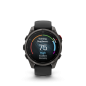 Preview: GARMIN Fenix 8 Pro LTE Amoled Sapphire, Schwarz/Titan Carbongrau DLC Titan, 47mm (010-03198-01)