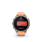 Preview: GARMIN Fenix 9 Pro InReach, 43mm, Titan mit Silikon-Armband Shell Pink/Autumn Orange (010-04335-01)