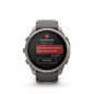 Preview: GARMIN Fenix 9 Pro Solar InReach, 51mm,  Kieselgrau/Titan mit Silikon-Armband (010-04339-01)