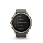 Preview: GARMIN Fenix 9 Pro Solar InReach, 51mm,  Kieselgrau/Titan mit Silikon-Armband (010-04339-01)