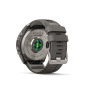Preview: GARMIN Fenix 9 Pro Solar InReach, 51mm,  Kieselgrau/Titan mit Silikon-Armband (010-04339-01)