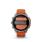 Preview: GARMIN Fenix 9 Pro InReach, 47mm, Titan mit Silikon-Armband Autumn Orange/Spark Orange (010-04336-01)