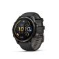 Preview: GARMIN Fenix 9 Pro InReach, 47mm, Carbongrau DLC Titan mit Silikon-Armband Schwarz/Kieselgrau (010-04336-11)