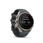 Preview: GARMIN Fenix 9 Pro InReach, 47mm, Titan mit Silikon-Armband Graphit/Schwarz (010-04336-21)