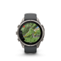 Preview: GARMIN Fenix 9 Pro InReach, 47mm, Titan mit Silikon-Armband Graphit/Schwarz (010-04336-21)