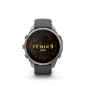 Preview: GARMIN Fenix 9 Pro InReach, 47mm, Titan mit Silikon-Armband Graphit/Schwarz (010-04336-21)