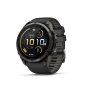 Preview: GARMIN Fenix 9 Pro InReach, 51mm, Carbongrau DLC Titan mit Silikon-Armband Schwarz/Kieselgrau (010-04337-11)