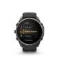 Preview: GARMIN Fenix 9 Pro InReach, 51mm, Carbongrau DLC Titan mit Silikon-Armband Schwarz/Kieselgrau (010-04337-11)