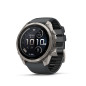 Preview: GARMIN Fenix 9 Pro InReach, 51mm, Titan mit Silikon-Armband Graphit/Schwarz (010-04337-21)