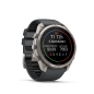 Preview: GARMIN Fenix 9 Pro InReach, 51mm, Titan mit Silikon-Armband Graphit/Schwarz (010-04337-21)