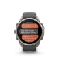 Preview: GARMIN Fenix 9 Pro InReach, 51mm, Titan mit Silikon-Armband Graphit/Schwarz (010-04337-21)