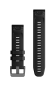Preview: Quickfit®-Armband 22 mm Silikon Schwarz mit Teilen in Schwarz
