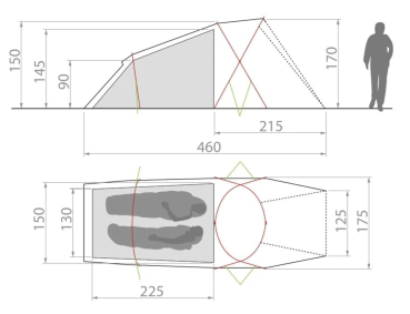 VAUDE Allround Chapel XT 2P  agave