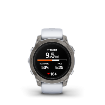 GARMIN Epix Pro Sapphire, Steinweiss/Titanium Titan, 47mm (010-02803-21)