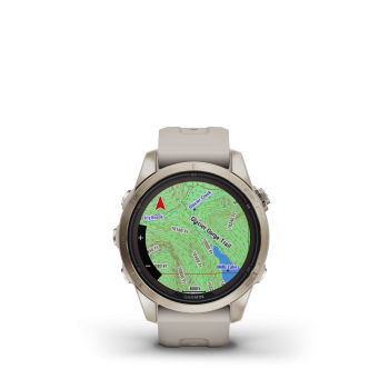 GARMIN Fenix 7S Pro Sapphire Solar, Beige/Softgold, 42mm (010-02776-15)
