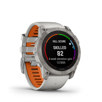 GARMIN Fenix 7X Pro Sapphire Solar, Nebelgrau/Titanium Titan, 51mm (010-02778-15)