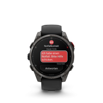 GARMIN Fenix 8 Pro LTE Amoled Sapphire, Schwarz/Titan Carbongrau DLC Titan, 47mm (010-03198-01)