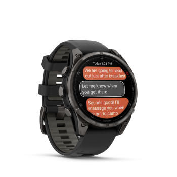 GARMIN Fenix 8 Pro LTE Amoled Sapphire, Schwarz/Titan Carbongrau DLC Titan, 47mm (010-03198-01)
