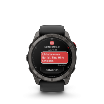 GARMIN Fenix 8 Pro LTE Amoled Sapphire,  Schwarz/Titan Carbongrau DLC Titan, 51mm (010-03199-01)
