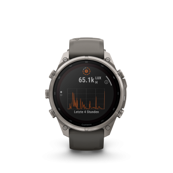 GARMIN Fenix 9 Pro Solar InReach, 47mm, Kieselgrau/Titan (010-04338-01)