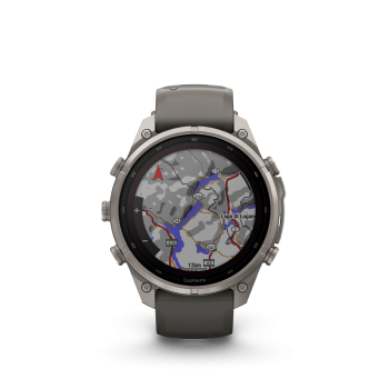 GARMIN Fenix 9 Pro Solar InReach, 47mm, Kieselgrau/Titan (010-04338-01)