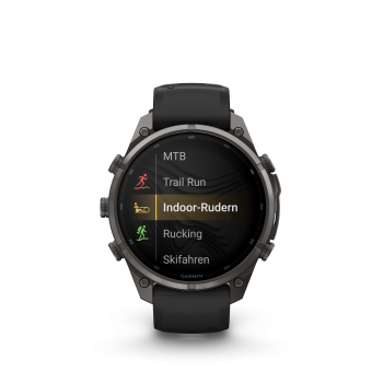 GARMIN Fenix 9 Pro InReach, 47mm, Carbongrau DLC Titan mit Silikon-Armband Schwarz/Kieselgrau (010-04336-11)