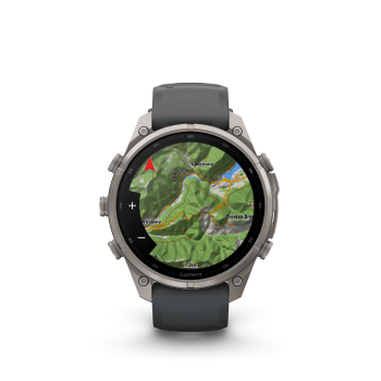 GARMIN Fenix 9 Pro InReach, 47mm, Titan mit Silikon-Armband Graphit/Schwarz (010-04336-21)