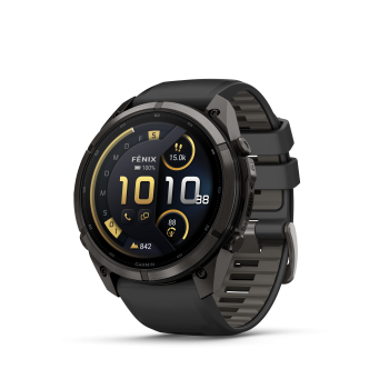 GARMIN Fenix 9 Pro InReach, 51mm, Carbongrau DLC Titan mit Silikon-Armband Schwarz/Kieselgrau (010-04337-11)