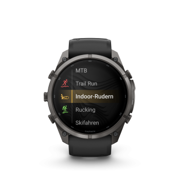 GARMIN Fenix 9 Pro InReach, 51mm, Carbongrau DLC Titan mit Silikon-Armband Schwarz/Kieselgrau (010-04337-11)