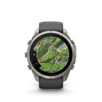 GARMIN Fenix 9 Pro InReach, 51mm, Titan mit Silikon-Armband Graphit/Schwarz (010-04337-21)