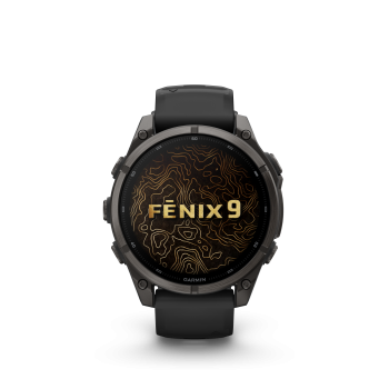 GARMIN Fenix 9, 47mm, Schwarz/Carbongrau DLC Titan (010-04762-11)