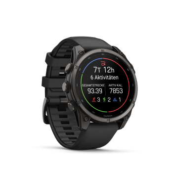 GARMIN Fenix 9, 47mm, Schwarz/Carbongrau DLC Titan (010-04762-11)