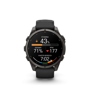 GARMIN Fenix 9, 47mm, Schwarz/Carbongrau DLC Titan (010-04762-11)