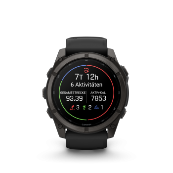 GARMIN Fenix 9, 51mm,  Schwarz/Carbongrau DLC Titan (010-04763-11)