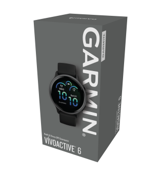 GARMIN Vivoactive 6, Schwarz/Schiefergrau, 42mm (010-02985-00)