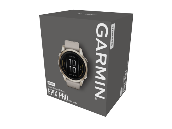 GARMIN Epix Pro Sapphire, Beige/Softgold, 42mm (010-02802-11)
