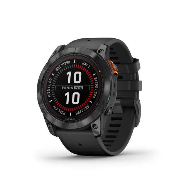 GARMIN Fenix 7X Pro Solar, Schwarz/Schiefergrau, 51mm (010-02778-01)