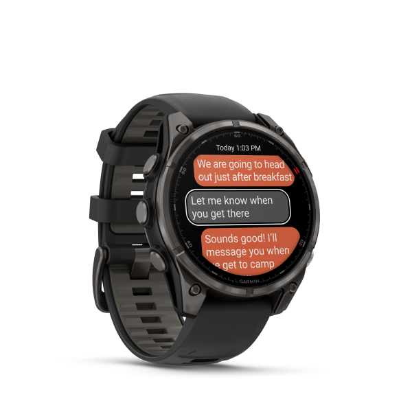 GARMIN Fenix 8 Pro LTE Amoled Sapphire, Schwarz/Titan Carbongrau DLC Titan, 47mm (010-03198-01)