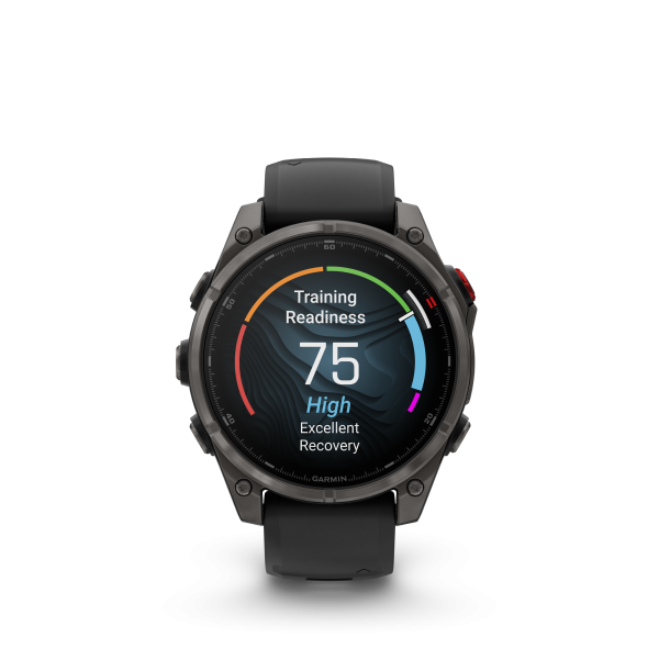 GARMIN Fenix 8 Pro LTE Amoled Sapphire, Schwarz/Titan Carbongrau DLC Titan, 47mm (010-03198-01)
