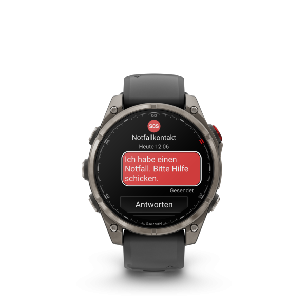 GARMIN Fenix 8 Pro LTE Amoled Sapphire, Graphit/Schwarz Titan, 47mm (010-03198-11)