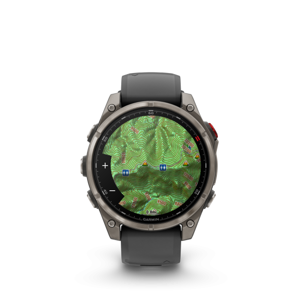 GARMIN Fenix 8 Pro LTE Amoled Sapphire, Graphit/Schwarz Titan, 47mm (010-03198-11)