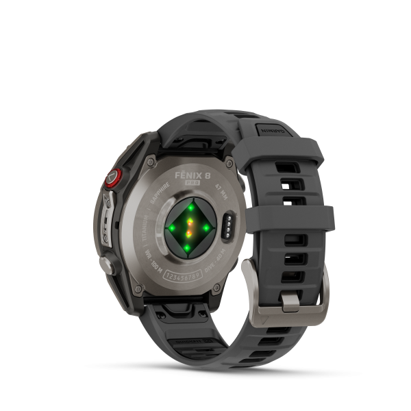 GARMIN Fenix 8 Pro LTE Amoled Sapphire, Graphit/Schwarz Titan, 47mm (010-03198-11)