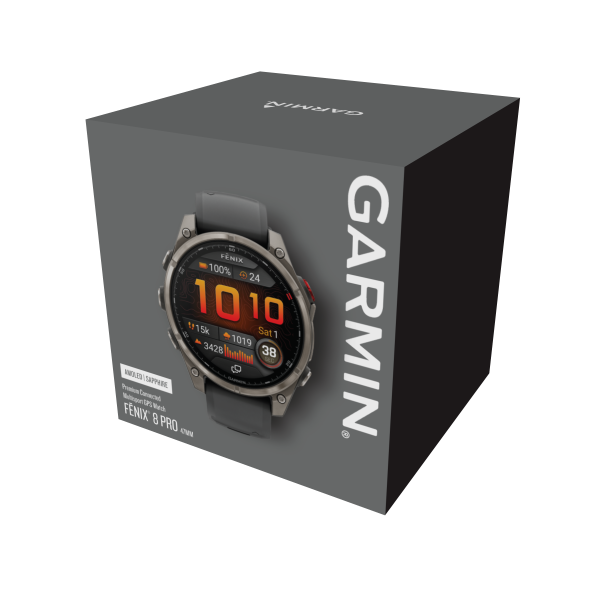 GARMIN Fenix 8 Pro LTE Amoled Sapphire, Graphit/Schwarz Titan, 47mm (010-03198-11)