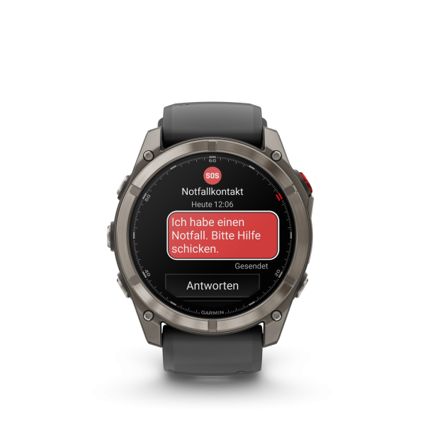 GARMIN Fenix 8 Pro LTE Amoled Sapphire,  Graphit/Schwarz Titan, 51mm (010-03199-11)