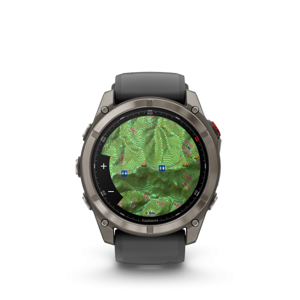 GARMIN Fenix 8 Pro LTE Amoled Sapphire,  Graphit/Schwarz Titan, 51mm (010-03199-11)