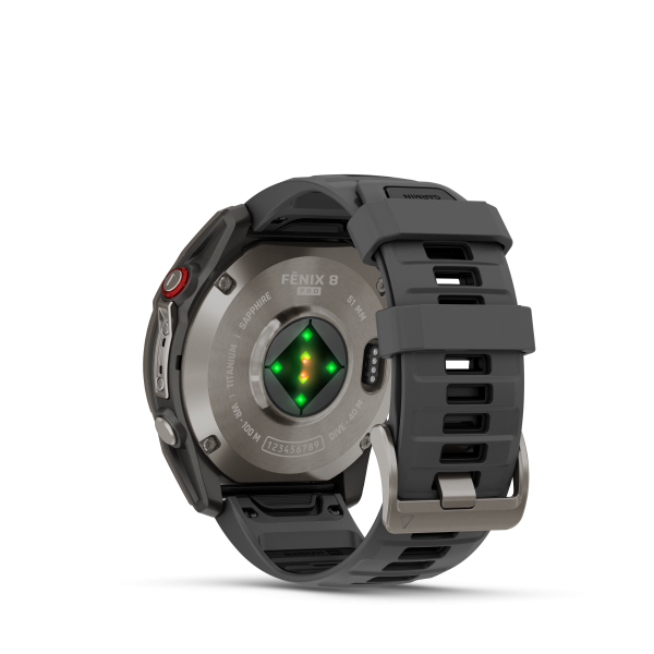 GARMIN Fenix 8 Pro LTE Amoled Sapphire,  Graphit/Schwarz Titan, 51mm (010-03199-11)