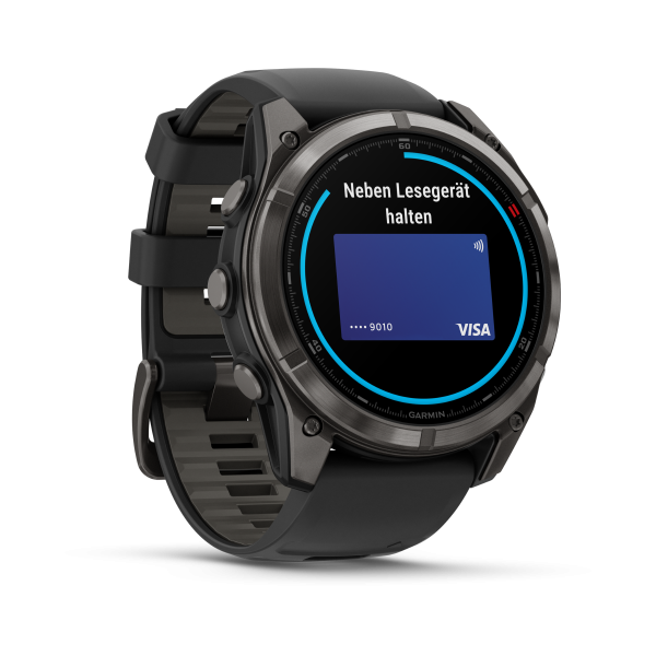 GARMIN Fenix 8 Pro LTE MicroLED Sapphire,  Schwarz/Titan Carbongrau DLC, 51mm (010-03380-01)