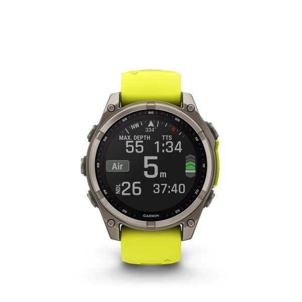 GARMIN Fenix 8 Solar Sapphire, Graphit/Titanium Titan, 47mm (010-02906-21)