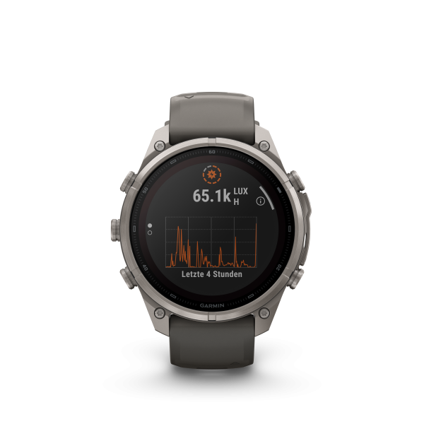 GARMIN Fenix 9 Pro Solar InReach, 47mm, Kieselgrau/Titan (010-04338-01)